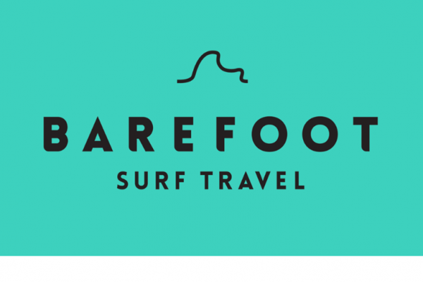 The BAREFOOT SURF TRAVEL logo