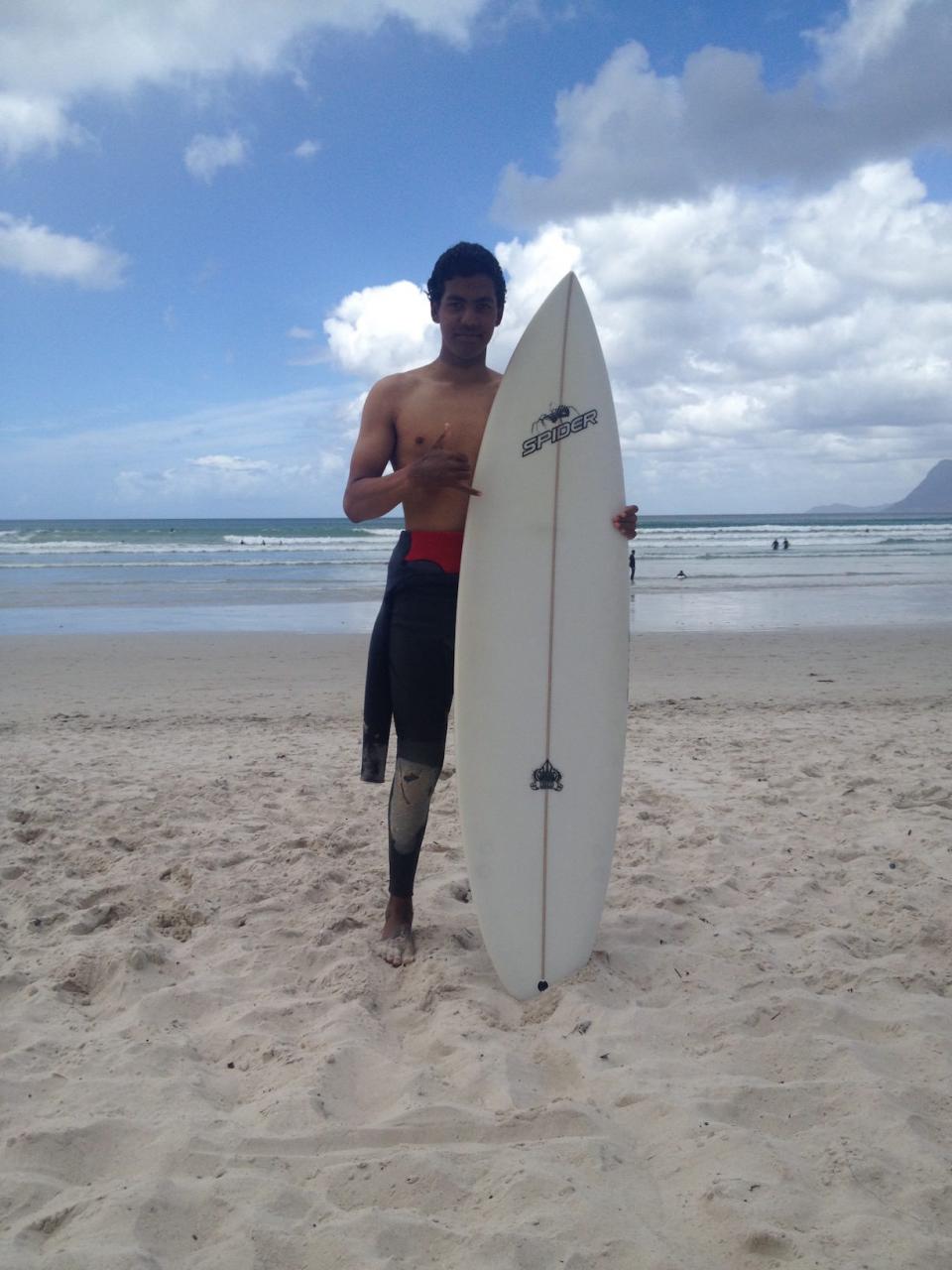 SURF REVIEWS Contest winner Seth Deboer wis his new SPIDER Hydro X