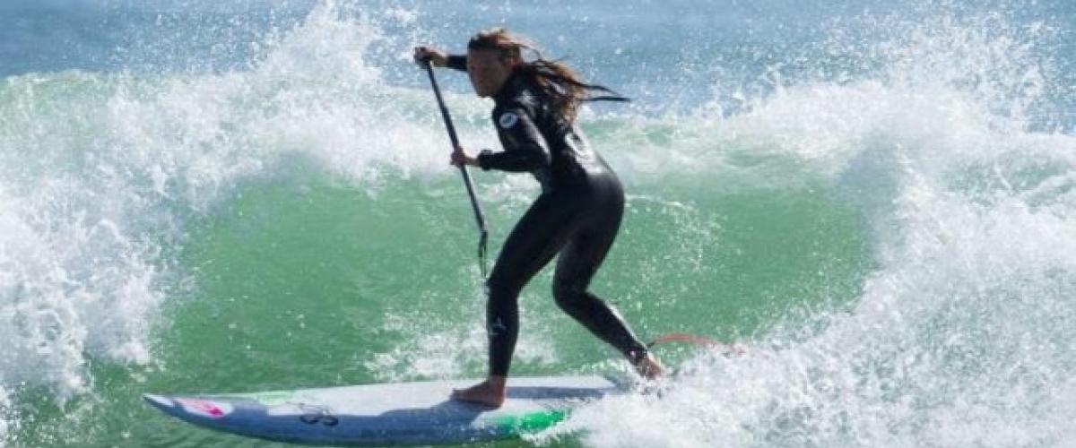 Roxy Davis finding her mojo on a Stand Up Paddleboard